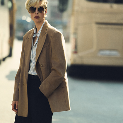 Wool, cashmere and silk coat, hazelnut brown | Max Mara